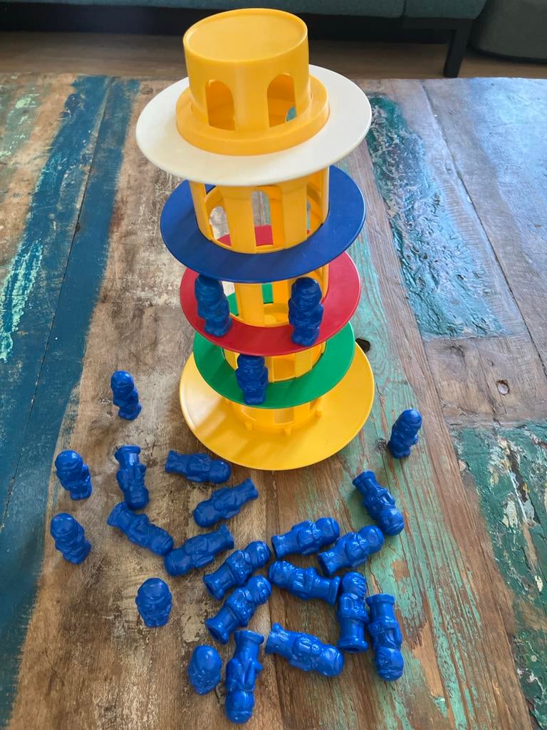 Toren van Pisa - Jumbo Balansspel, Hobby en Vrije tijd, Gezelschapsspellen | Overige, Gebruikt, Drie of vier spelers, Ophalen of Verzenden