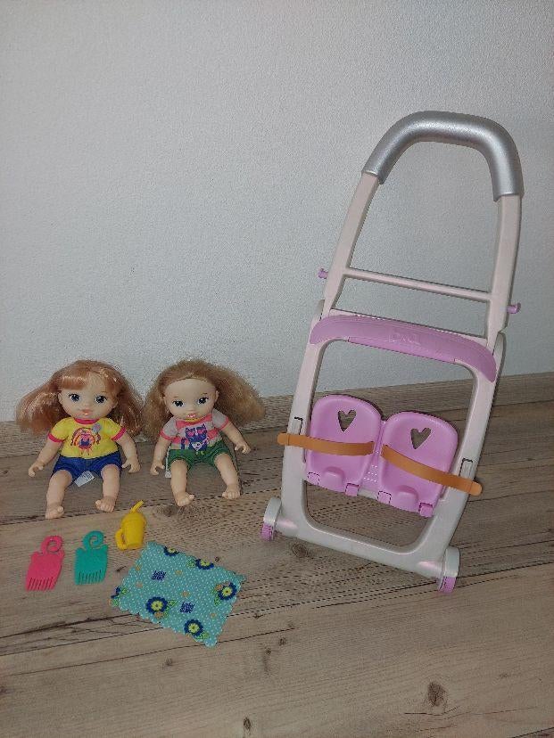 Alive BABY alive 2 POPJES EN KINDERWAGENTJE, Kinderen en Baby's, Speelgoed | Poppen, Ophalen of Verzenden, Zo goed als nieuw, Overige typen