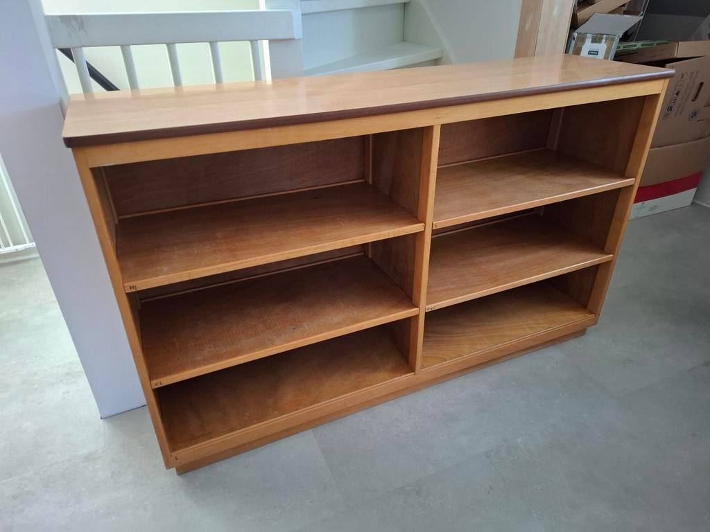 Vintage schoolkast boekenkast izgs, Huis en Inrichting, Ophalen, 25 tot 50 cm