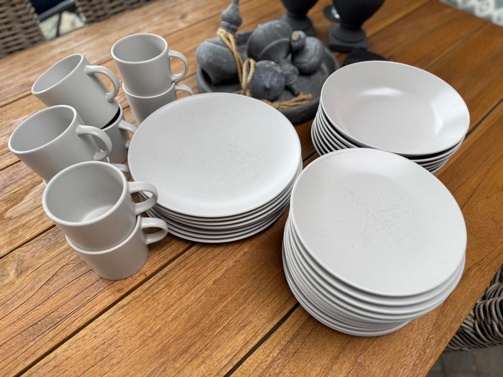 Ikea servies beige, Ophalen, Gebruikt, Overige typen, Overige stijlen