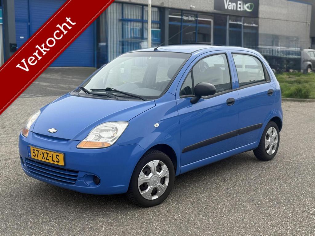 Chevrolet Matiz 0.8 Spirit 2007 5-DRS Airco Elek pakket, Auto's, Voorwielaandrijving, Elektrische ramen, Gebruikt, Blauw