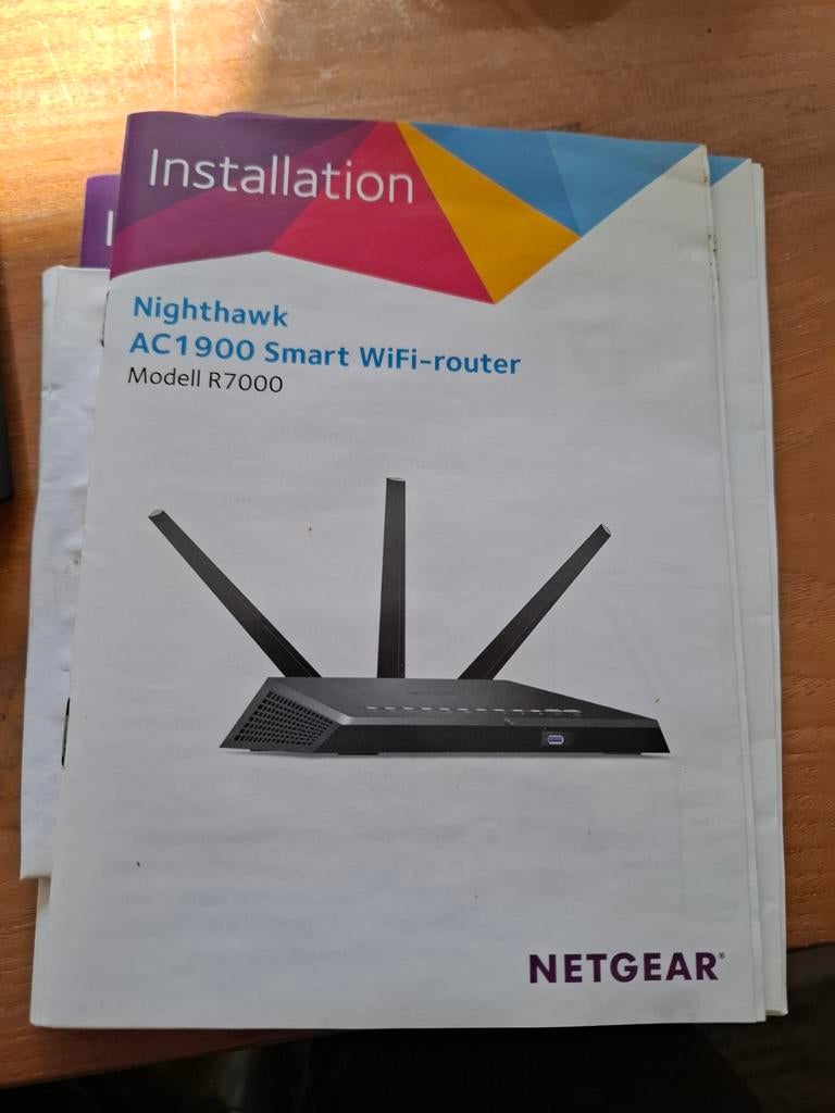 NETGEAR Nighthawk AC1900 Smart WiFi-router R7000, Computers en Software, Routers en Modems, Ophalen, Gebruikt, Router, NETGEAR