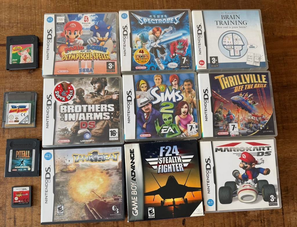 Nintendo ds en gameboy games 13 stuks, Spelcomputers en Games, Overige genres, 1 speler, Ophalen of Verzenden, Zo goed als nieuw