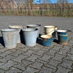 Kleine partij zinken emmers 7 stuks, Ophalen