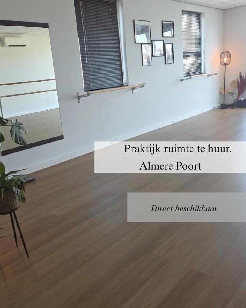 Praktijkruimte te huur Almere Poort 55 m² direct beschikbaar, Zakelijke goederen, Bedrijfs Onroerend goed, 55 m², Huur, Praktijkruimte
