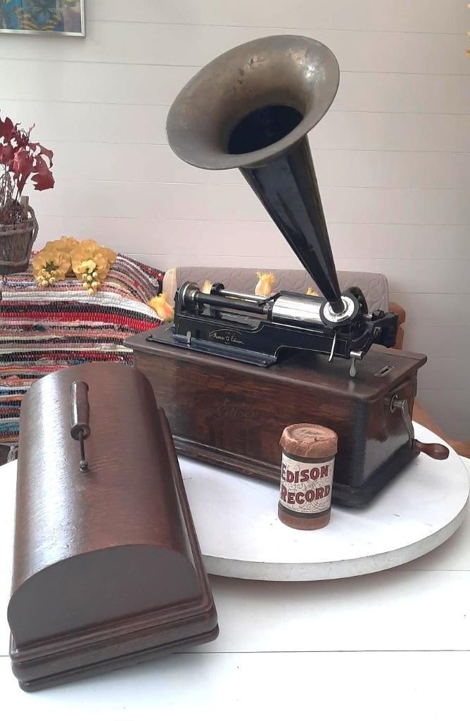 Edison Home fonograaf uit 1905, Antiek en Kunst, Antiek | Tv's en Audio, Ophalen of Verzenden