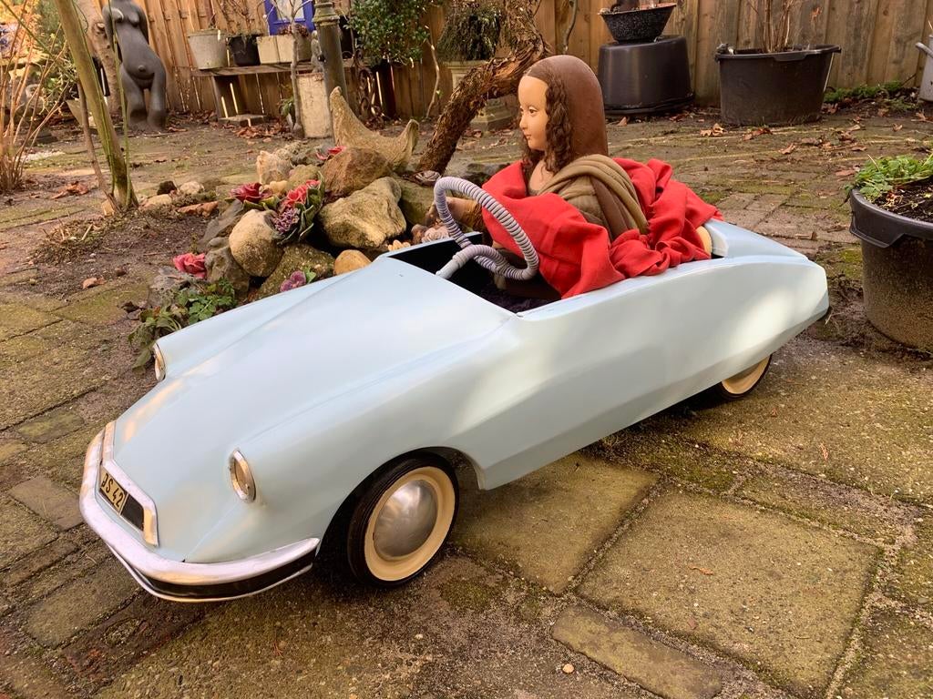 CITROEN DS  TRAP-AUTO te koop in mooie staat , +/-1960, Antiek en Kunst, Antiek | Speelgoed, Ophalen of Verzenden