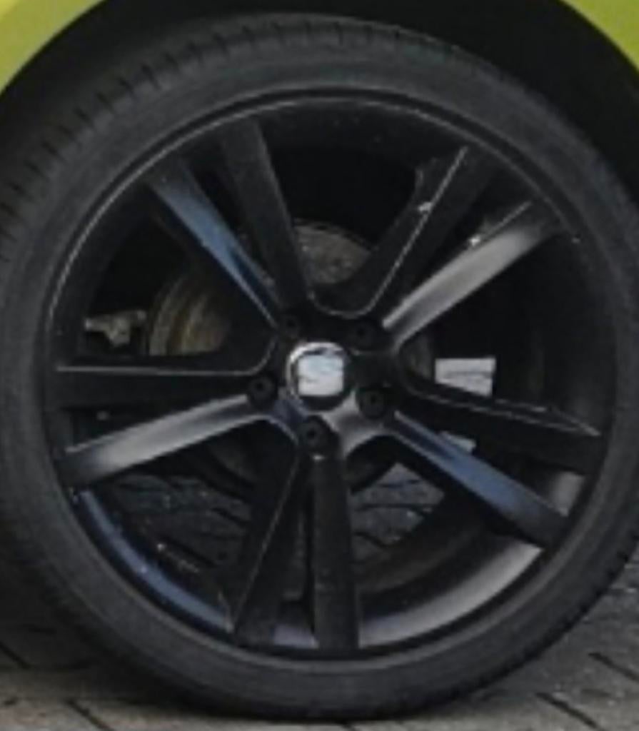 Velgenset 5x100 met banden - Zwart, Auto-onderdelen, Banden en Velgen, Gebruikt, Banden en Velgen, 17 inch, Ophalen of Verzenden