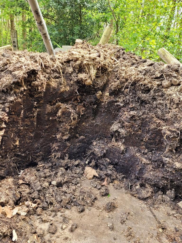 Gratis compost/paardenmest, Ophalen, Compost
