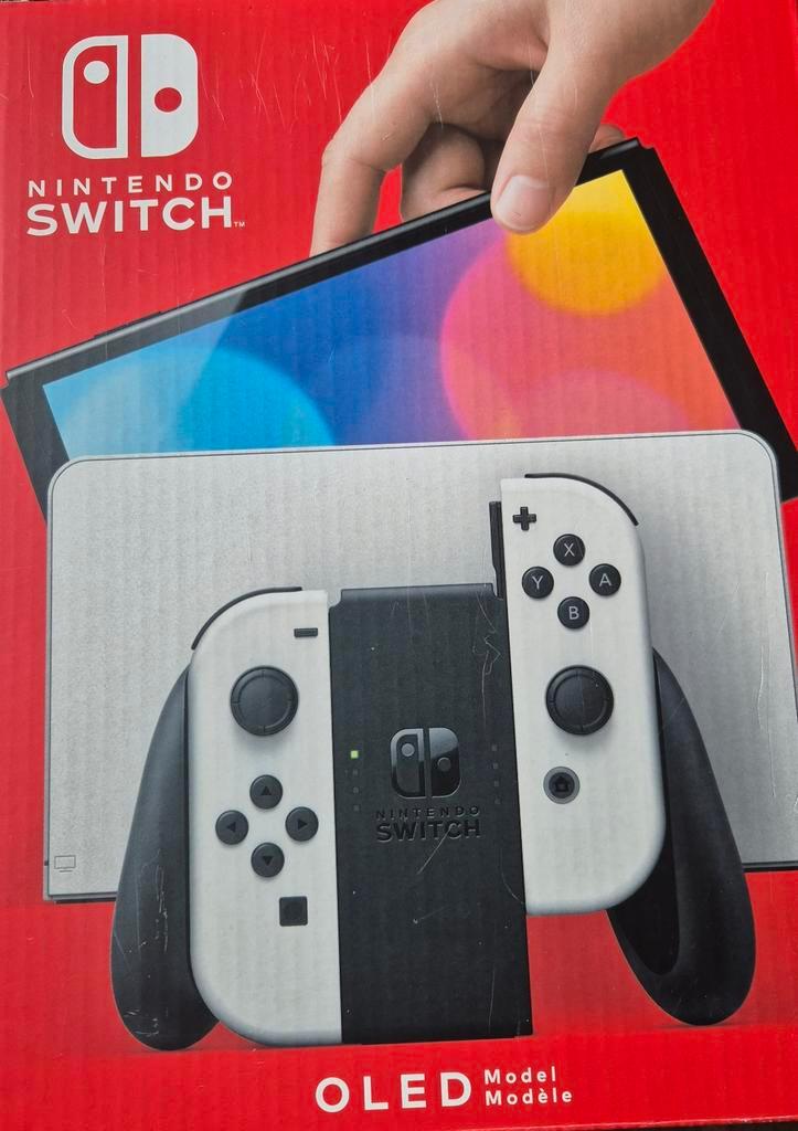Nieuwe Nintendo switch, Spelcomputers en Games, Spelcomputers | Nintendo Switch, Nieuw, Switch OLED, Met 2 controllers, Met games