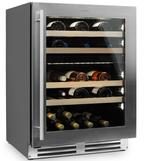 Wijnklimaatkast 40 flessen – 2 zones – inbouw/vrijstaand, Ophalen, Zonder vriesvak, Minder dan 85 cm, 100 tot 150 liter