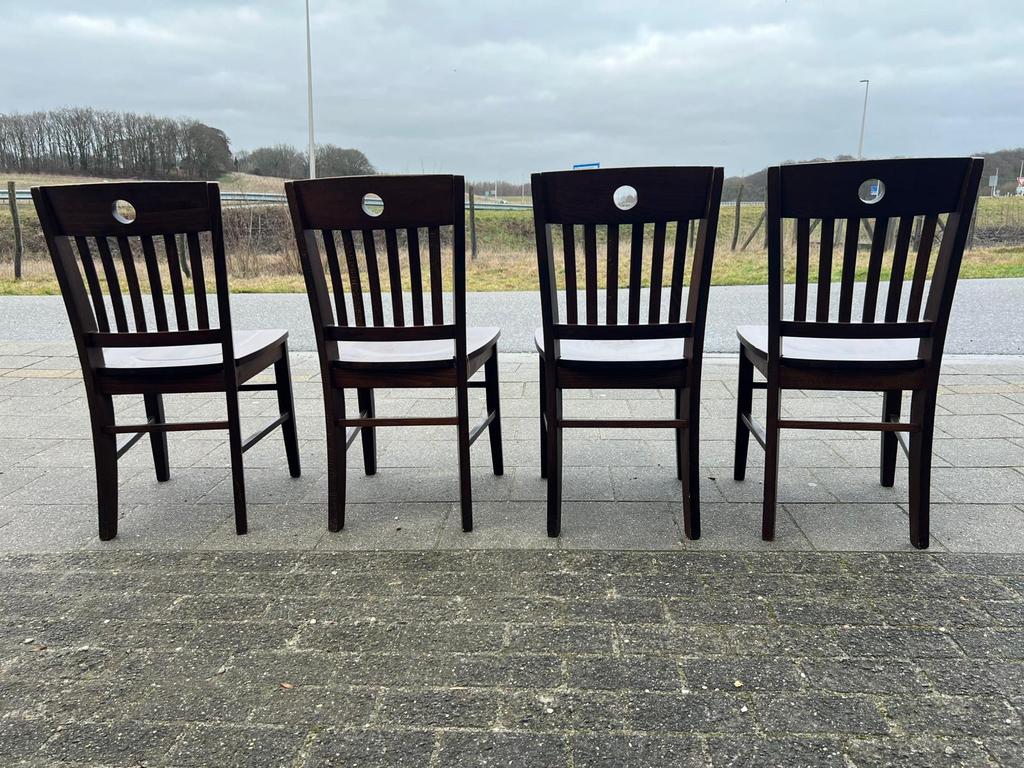 Horeca stoelen massief hout, Zakelijke goederen, Horeca | Meubilair en Inrichting, Ophalen, Gebruikt, Meubilair