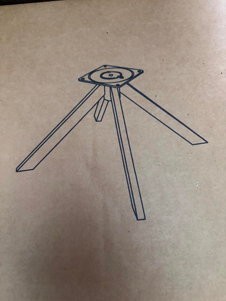 Stoelpoot zwart 4st, Ophalen, Nieuw, Zwart, Eén