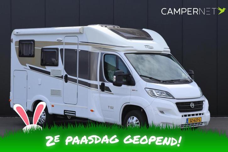Carado T132 2.3 Multijet 130pk | 5.99m | Dwarsbed | Thule fi, Caravans en Kamperen, Campers, Bedrijf, tot en met 2, Half-integraal