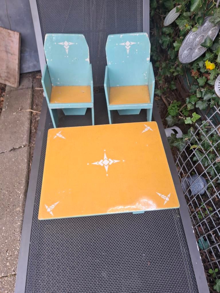 Poppen meubelset Dudok style, Ophalen of Verzenden, Gebruikt, Pop