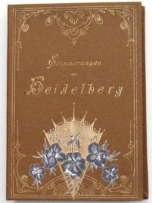 Erinnerungen an Heidelberg [c1900] Leporello 12 blz., Antiek en Kunst, Ophalen of Verzenden