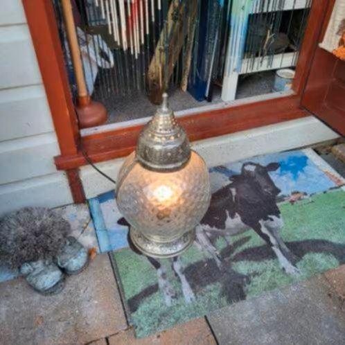 Oosterse lamp, dienblad, spiegel en kaarsenhouder, Huis en Inrichting, Woonaccessoires | Spiegels, Minder dan 50 cm, Minder dan 100 cm