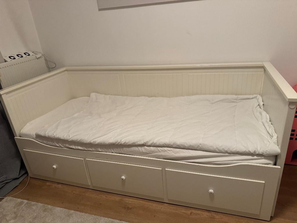 Hemnes bed, Huis en Inrichting, Ophalen, Eenpersoons, Wit, 80 cm