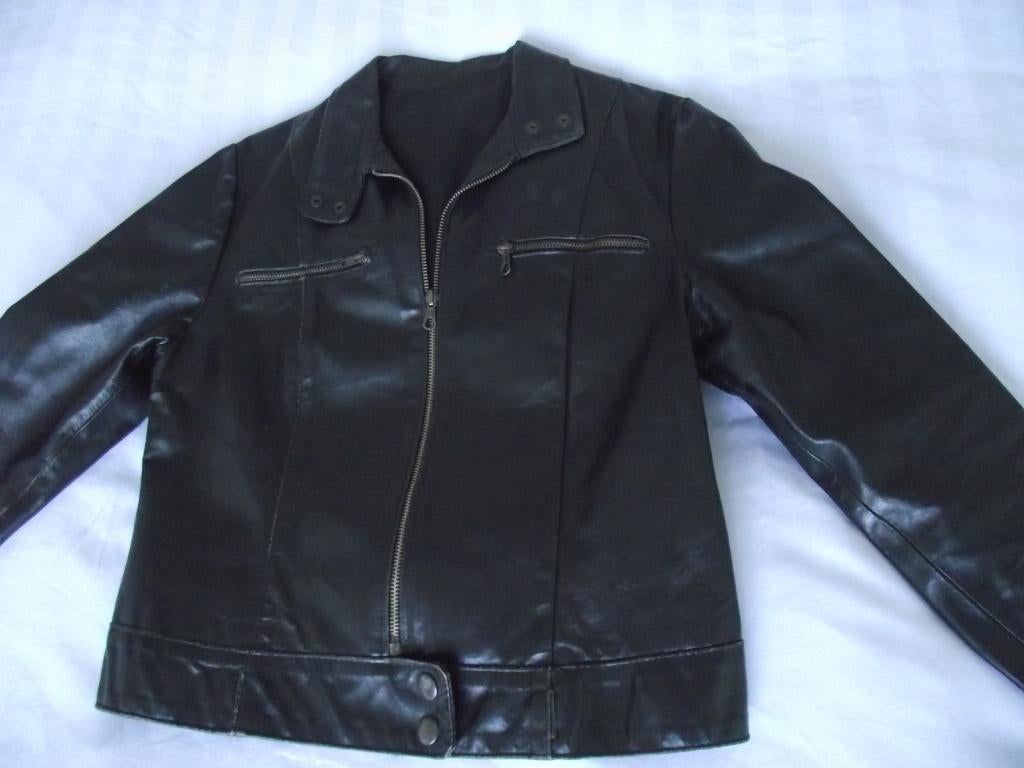 zwart leer jasje met rits Pellissima Camisano Italy M 38-40, Kleding | Dames, Maat 38/40 (M), Zwart, Ophalen of Verzenden, Pellissima Camisano