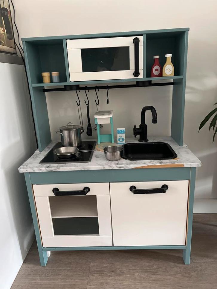 Ikea Duktig Speelkeuken - Geverfd en Compleet, Kinderen en Baby's, Speelgoed | Speelkeukens, Gebruikt, Speelkeuken, Hout, Ophalen