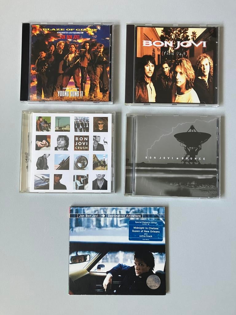 5 x Bon Jovi, Ophalen of Verzenden, Zo goed als nieuw, Poprock