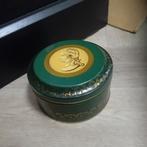 Vintage Groene Blikken Trommel met Klassiek Portret, Ophalen of Verzenden, Gebruikt, Overige, Overige merken