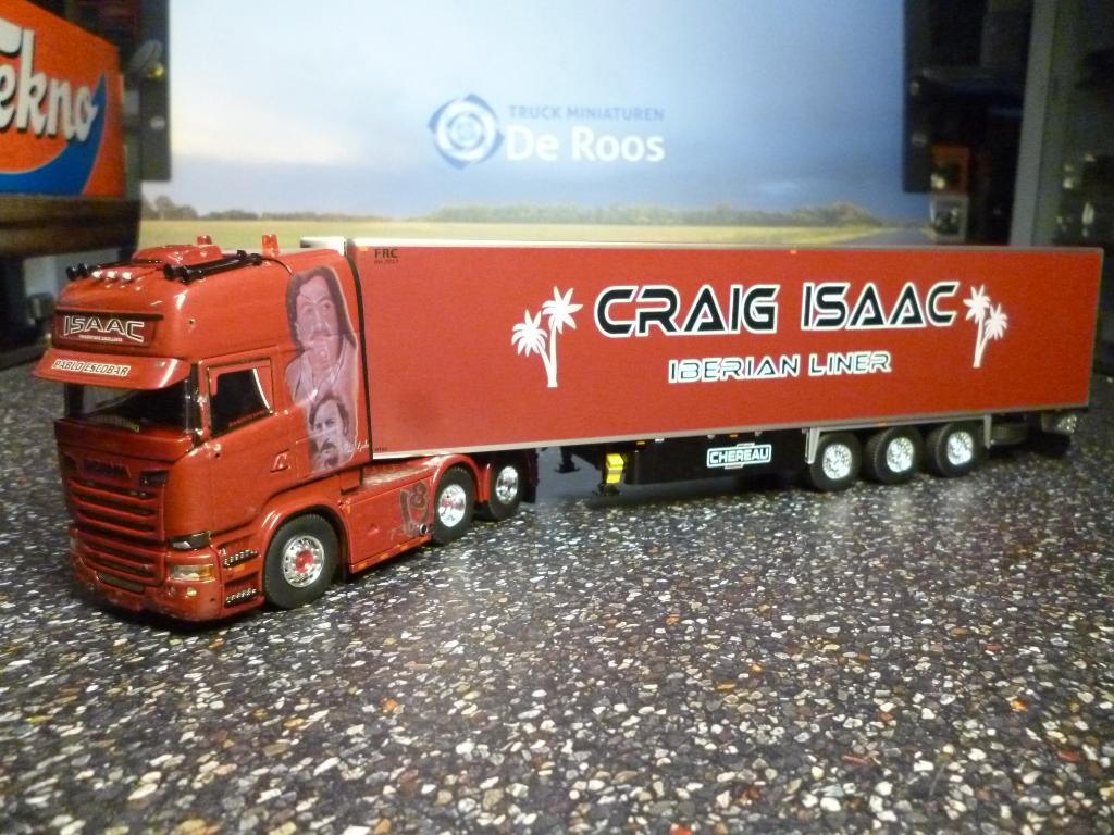 Tekno Scania Craig Isaac met certificaat, Ophalen of Verzenden, Nieuw, Bus of Vrachtwagen, Tekno