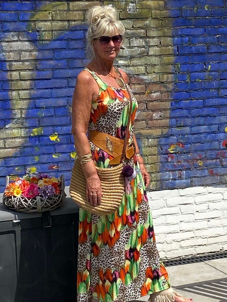 Ibiza Jurk Boho Bohemien maat 36-40, Maat 38/40 (M), Overige kleuren, Ophalen of Verzenden, Zo goed als nieuw