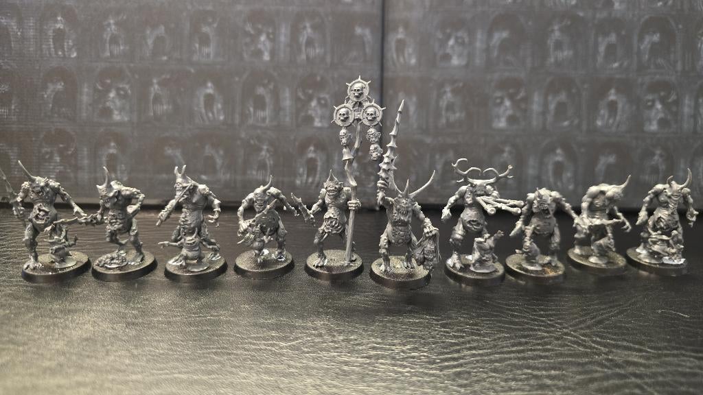 Chaos Daemons: Plaguebearers, Ophalen of Verzenden, Zo goed als nieuw, Warhammer, Figuurtje(s)
