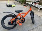 B'TWIN Kinderfiets Oranje 16 inch 4-6 jaar, Fietsen en Brommers, Fietsen | Kinderfietsjes, Ophalen, Gebruikt, 16 tot 20 inch, Zijwieltjes