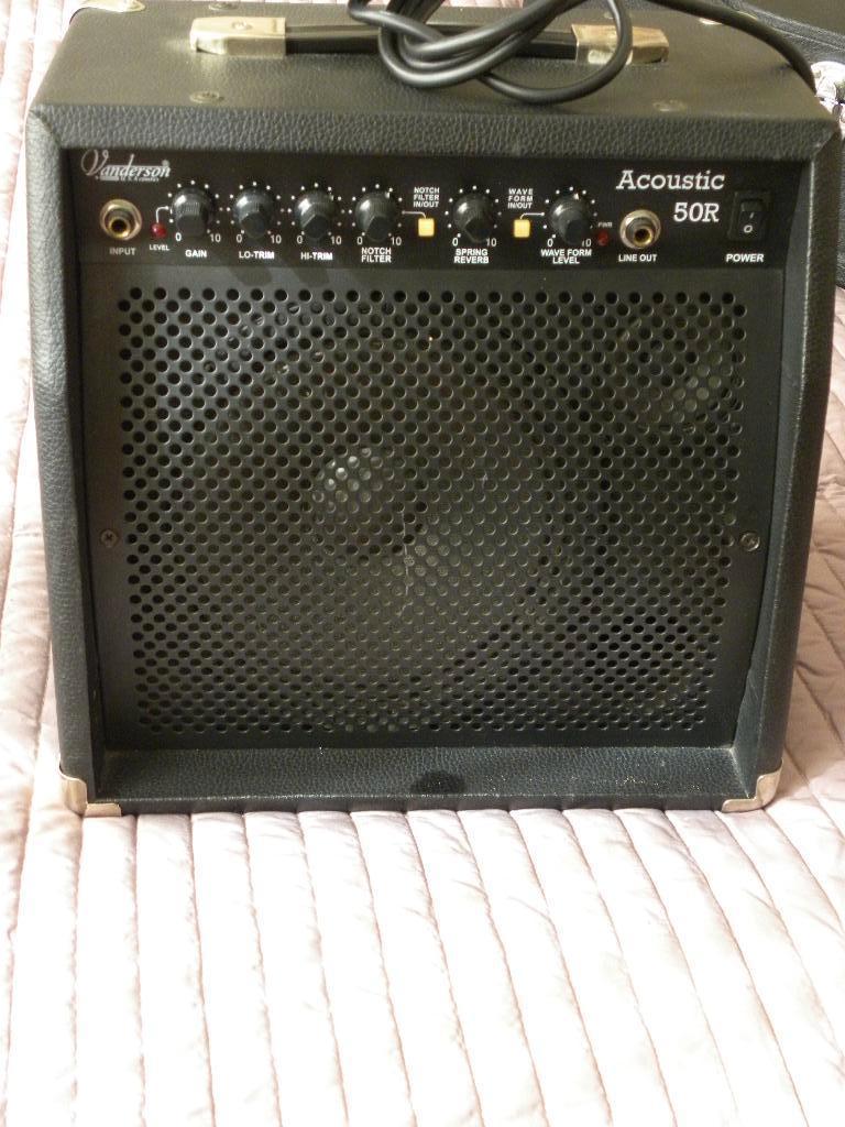 Vanderson acoustic 50R gitaarversterker, Muziek en Instrumenten, Versterkers | Bas en Gitaar, Ophalen of Verzenden, Zo goed als nieuw