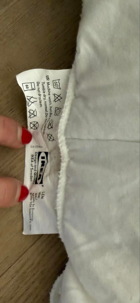 Ikea Len dekbed peuter 110x125, Kinderen en Baby's, Kinderkamer | Beddengoed, Ophalen, Gebruikt, Jongetje of Meisje, Wit