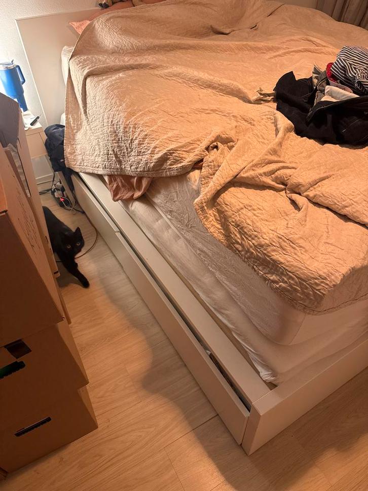 IKEA Malm bed 160x200 - dit weekend ophalen!, Huis en Inrichting, Slaapkamer | Bedden, Gebruikt, Tweepersoons, 160 cm, 200 cm