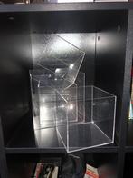 Plexiglas showboxen: 3x 15x15x15 cm, 1x 20x20x20 cm, Gebruikt, Ophalen of Verzenden, Minder dan 25 cm, Minder dan 100 cm