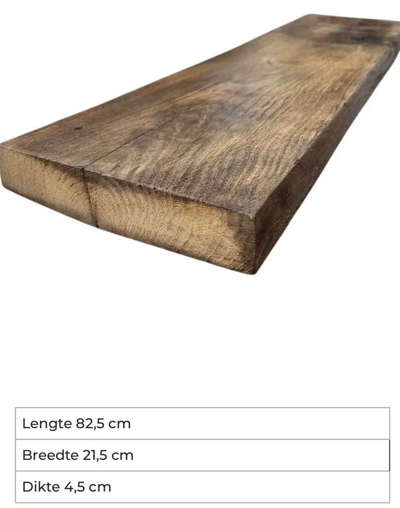 Set van 4 oude eiken planken uit de Alpen. Gratis verzending, Huis en Inrichting, Woonaccessoires | Wandplanken en Boekenplanken