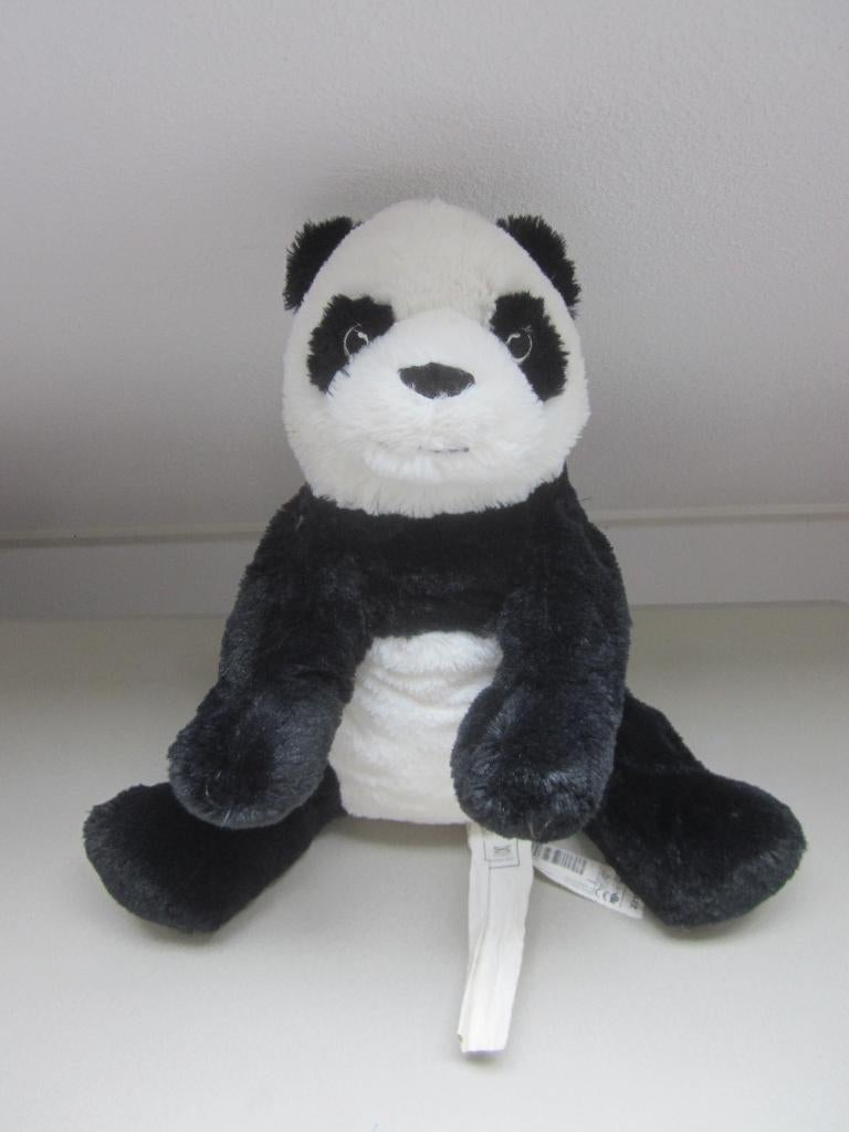 Ikea zwart-wit superzacht pluche Panda beer Kramig nieuw, Beer, Nieuw, Ophalen of Verzenden, Wasbaar
