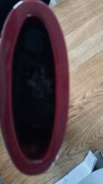 Donkerrode Conische Bloempot - 40 cm Hoog, Ovaal, Tuin en Terras, Bloempotten, Overige materialen, Gebruikt, Binnen, Ophalen of Verzenden