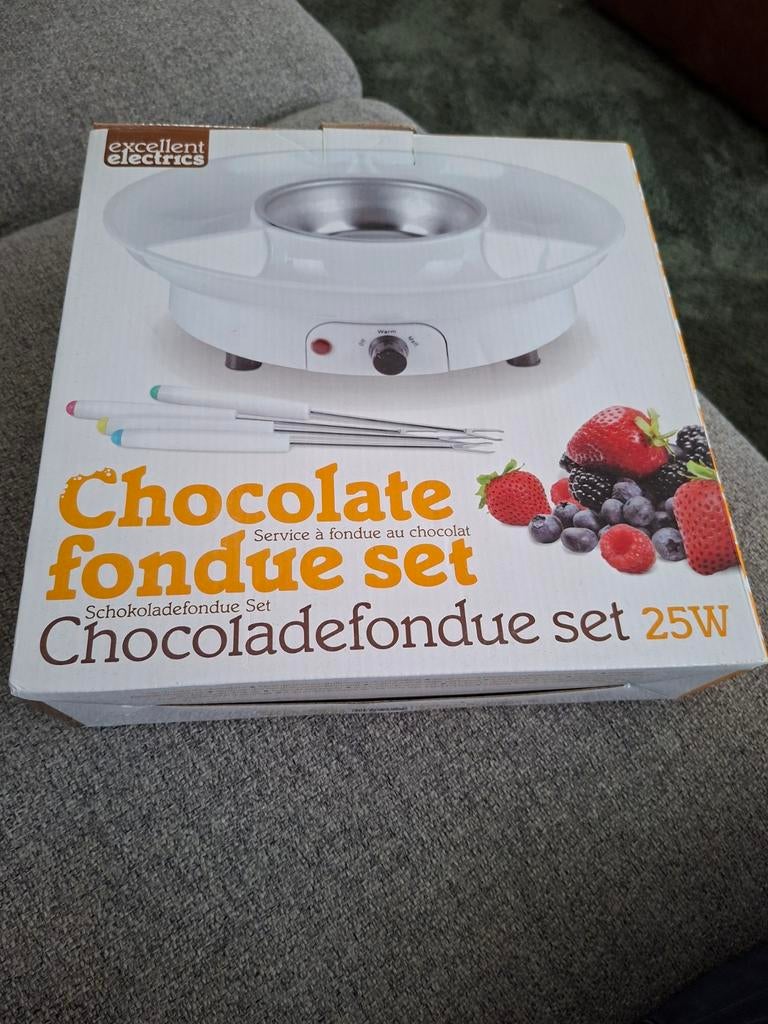 Excellent Electrics Chocoladefondue Set 25W, Ophalen of Verzenden, Zo goed als nieuw