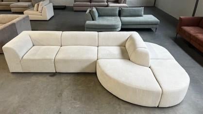 UITVERKOOP! Verschillende banken 4x6sofa met korting tot 80%, Ophalen, Zo goed als nieuw, Stof, Designer, modern, terra, roest, beige.