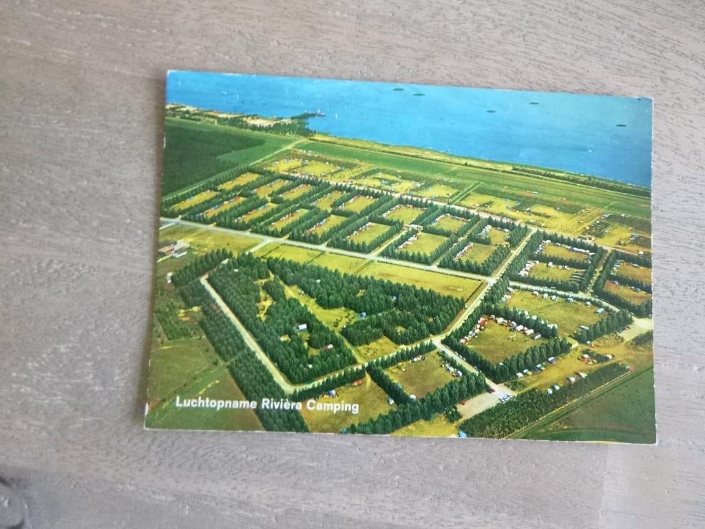 Oost Flevoland, Riviera camping/luchtfoto 1974, Verzenden, 1960 tot 1980, Gelopen, Zeeland