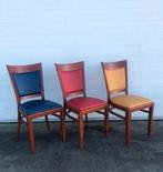 2 stuks houten horeca stoelen stapelbaar alleen 2x geel, Ophalen, Twee, Overige kleuren, Zo goed als nieuw