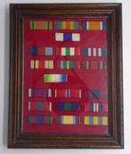 WO1/WO2/Post WO2 British Framed Ribbon Bar Display, Ophalen of Verzenden, Engeland, Lintje, Medaille of Wings