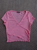 Erg mooie Bershka meisjes dames crop top hemdje shirt XS 34, Zo goed als nieuw, Korte mouw, Roze, Maat 34 (XS) of kleiner