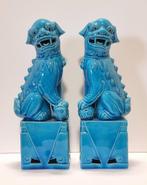 Chinese Foo dogs in geglazuurd keramiek., Ophalen of Verzenden, Zo goed als nieuw, Dier