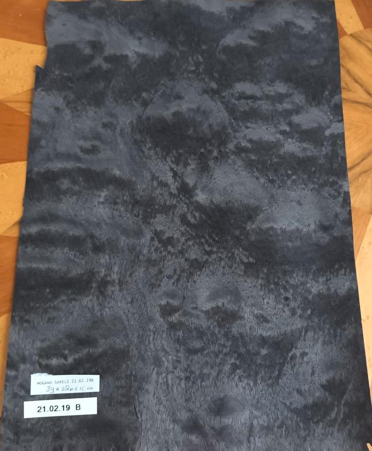 Donker grijs bijna zwart fineer, Hobby en Vrije tijd, Stoffen en Lappen, Nieuw, 120 cm of meer, 30 tot 200 cm, Ophalen of Verzenden