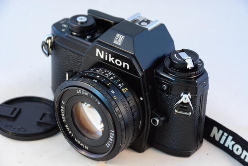 Nikon EM met 50mm/1.8 E-Series ICONISCHE CAMERA TOP STAAT, Audio, Tv en Foto, Fotocamera's Analoog, Gebruikt, Spiegelreflex, Nikon