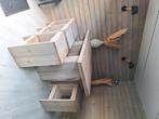 Bartafel met 6 krukken, Huis en Inrichting, Ophalen, Zo goed als nieuw, Inclusief barstoelen
