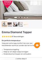 Emma topper diamond 200x180 8cm dik + Matrasbeschermer, Huis en Inrichting, Matras, 180 cm, Ophalen of Verzenden, Zo goed als nieuw