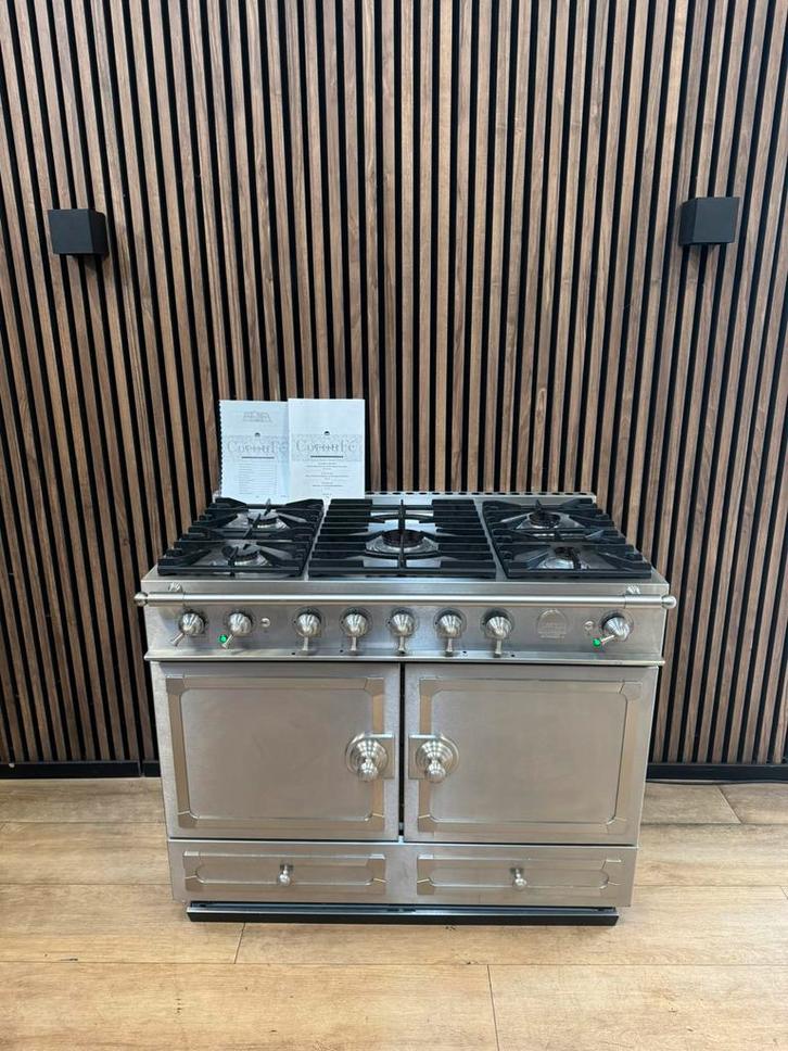 Prachtige Rvs La Cornue Fornuis 110 cm (Gratis bezorgen), Witgoed en Apparatuur, Fornuizen, Zo goed als nieuw, Vrijstaand, Gas