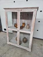 Prachtige vitrinekast, boho-stijl, Huis en Inrichting, Kasten | Vitrinekasten, Ophalen, Gebruikt, 100 tot 150 cm, Bohemian